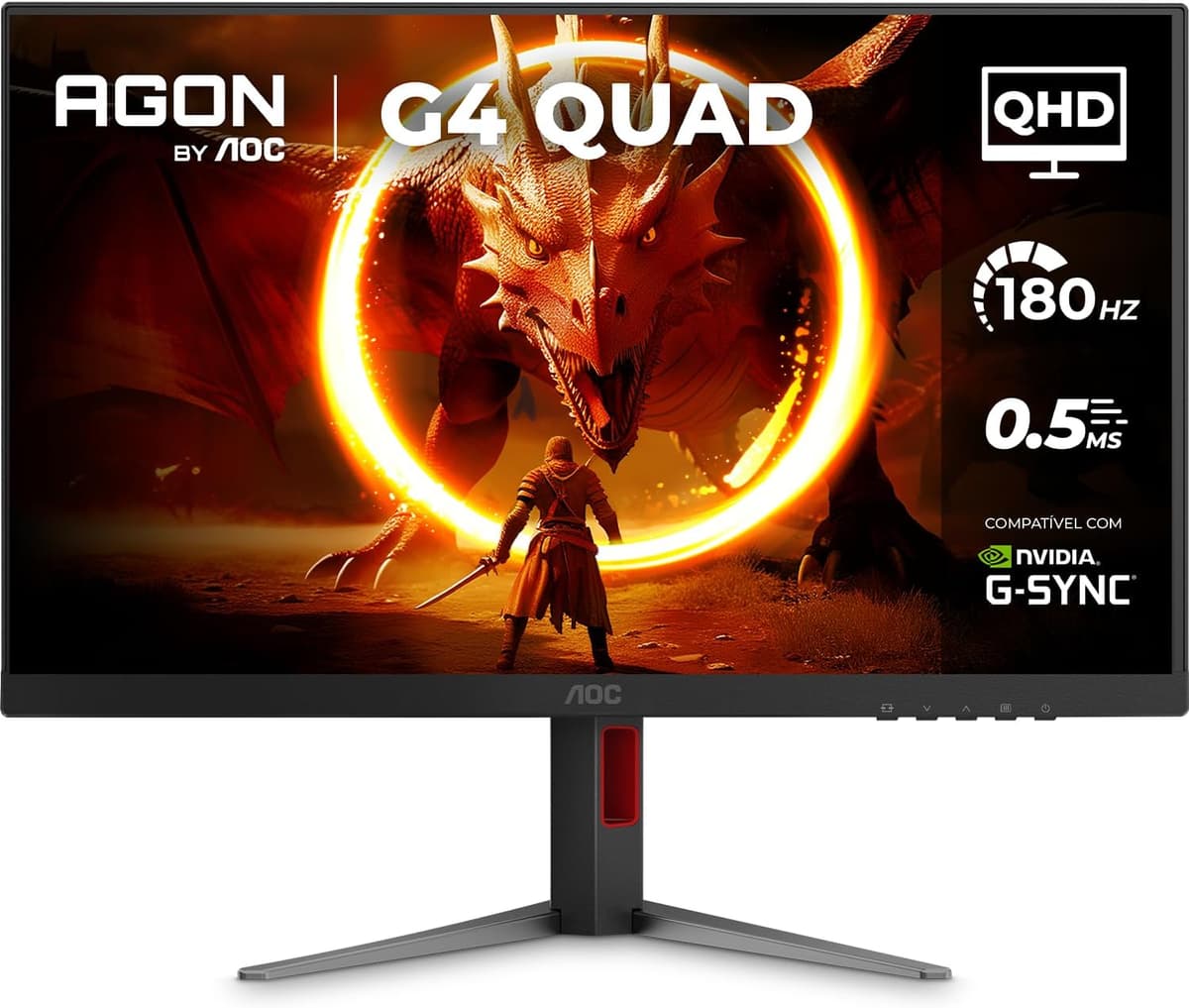 Monitor Gamer AOC AGON 27" QHD 180Hz IPS HDR10 Q27G4F