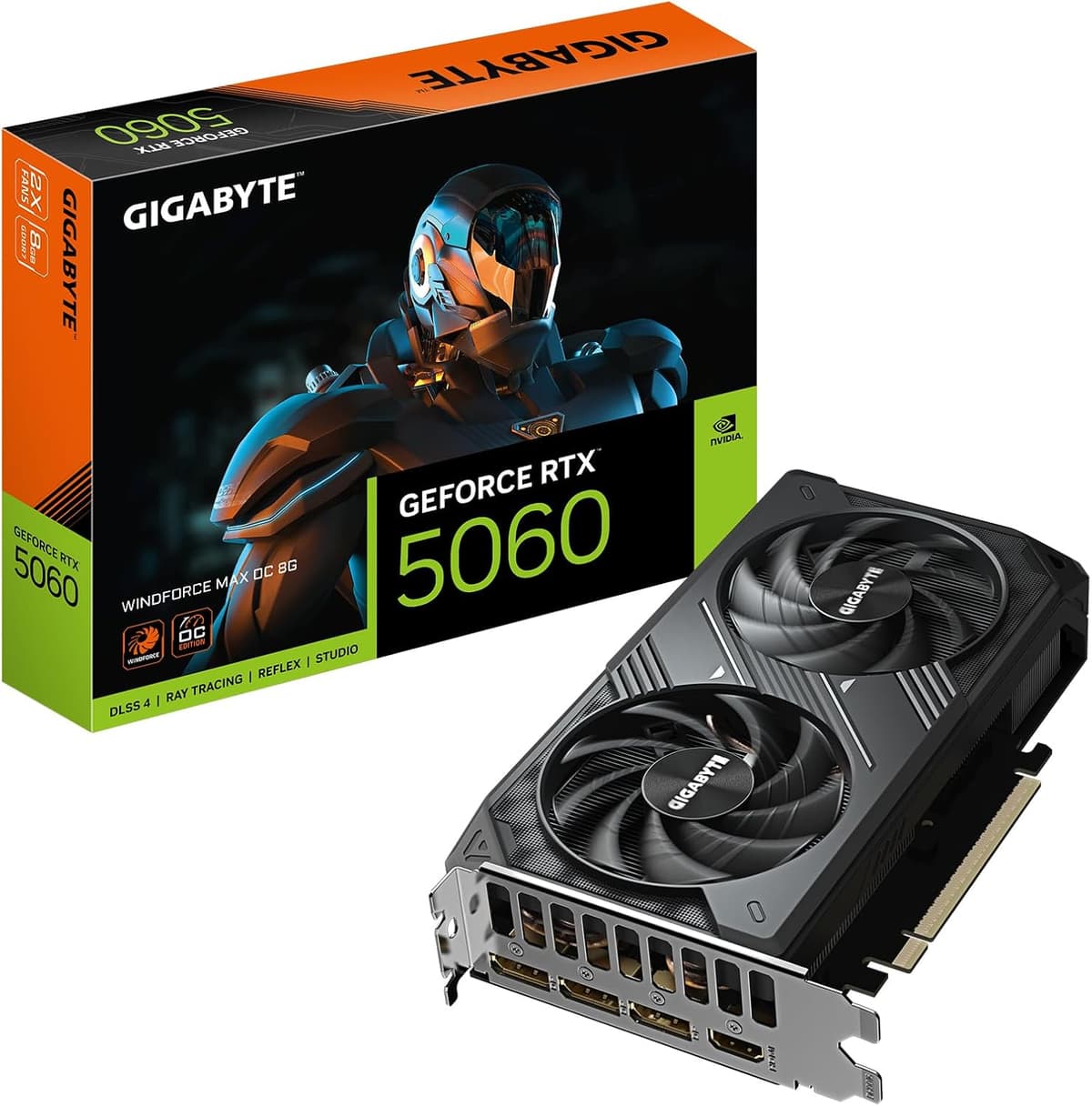 Placa de Vídeo Gigabyte RTX 5060 WINDFORCE OC 8GB