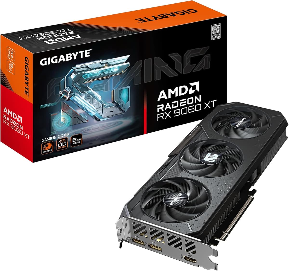 Placa de Vídeo Gigabyte RX 9060 XT Gaming OC 8GB
