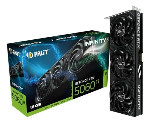 Placa de Vídeo Palit RTX 5060 Ti 16GB