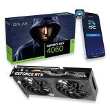 Placa de Vídeo GALAX RTX 4060 1-CLICK OC 2X V2 8GB