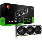 Placa de Vídeo MSI RTX 4060 Ti VENTUS 3X 8GB